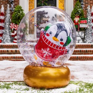 inflatable snow globe 3.8ft | Five Below