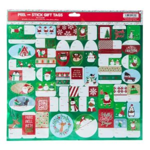 peel & stick christmas gift tags 100-count | Five Below