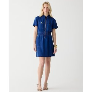 J.Crew Zip-front denim dress