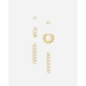 J.Crew Dainty cubic zirconia earrings set-of-three