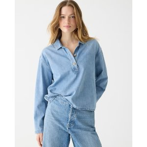 J.Crew Chambray popover shirt