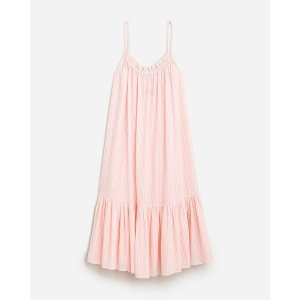 J.Crew Ruffle beach dress in stripe airy gauze